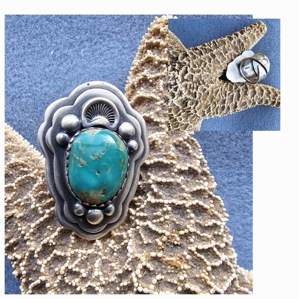 SOLD! Native royston turquoise ring.